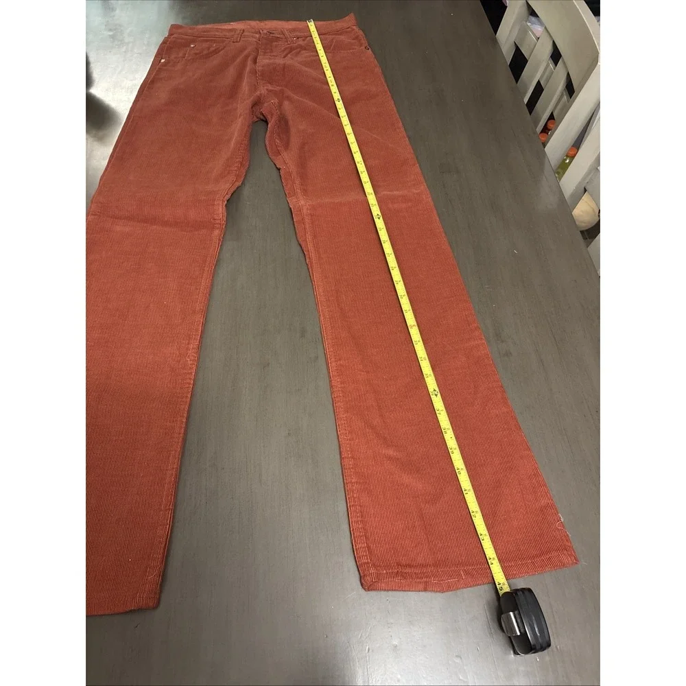 Vintage Genuine‎ Roebucks Pants Men's 30x33 1980 's Red Corduroy Flares